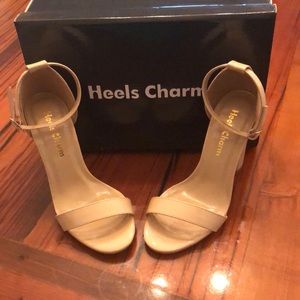 Brand: Heels Charm, Nude Block Sandals, 4inch heel